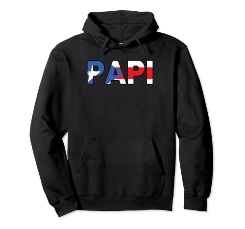 Papi Puerto Rico Papá Hombres Puerto Rico Sudadera con Capucha