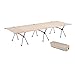 Luzhengyang Portable Weight Folding Camping Cot, Adjustable Outdoor Backpacking Bed with Carry Bag, Oxford Cloth, for Travel, Hiking and Office Noon Break - Khaki