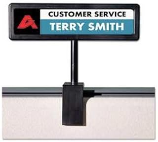 Advantus 75334 People Pointer Cubicle Sign, Plastic, 9 X 2 1/2, Black