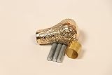 inaya nautical Brass Knob Handle - Handmade in Golden Finish - Unique Gentleman Decorative Walking S