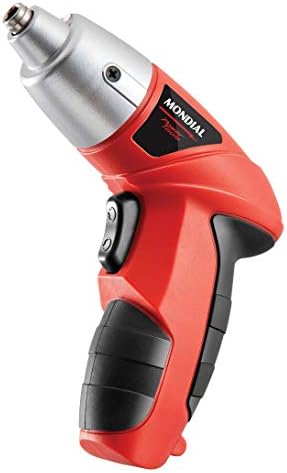 Parafusadeira Recarregável, Mondial, Vermelho/Preto, 4,8V, Bivolt...