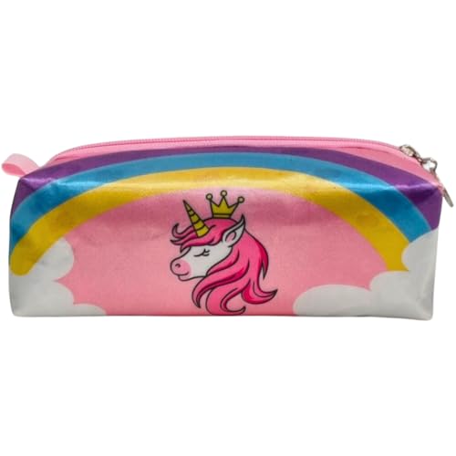 Estojo Escolar Infantil Grande Feminino Reforçado Premium Menina Unicornio Princesa