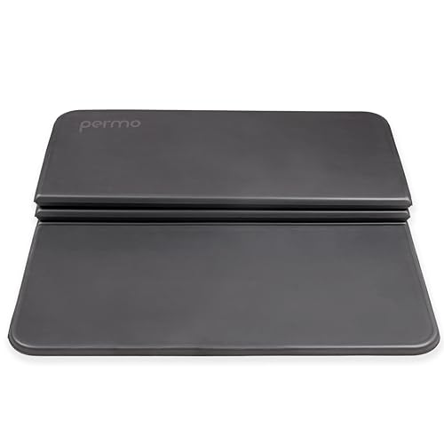 Image of Permo Fitness Mat, 12mm Foldable High Density TPE Multi-Purpose Yoga Mat with Carry Strap, Workout Mat, Non-Slip Surface,Portable & Lightweight for Excercise,Stretching, Pilates Men Women