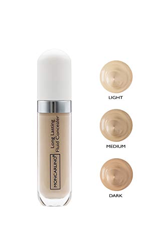 MONCARLINO Long Lasting Fluid Concealer, Dark, 0.27 Fluid Ounce