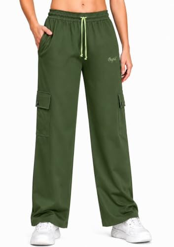 Image of CUPID Women Smart Slim Fit Easy Wash Cotton Cargo Pants