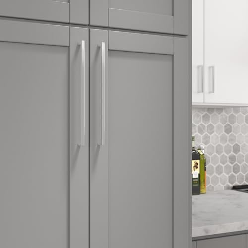 Image of Richelieu Lambton 12 5 /8-inch (320 mm) Brushed Nickel Cabinet Pull Handle