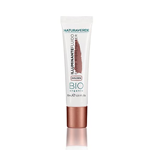 Fluide illuminant Naturaverde Bio doré 30 ml pour un teint radieux