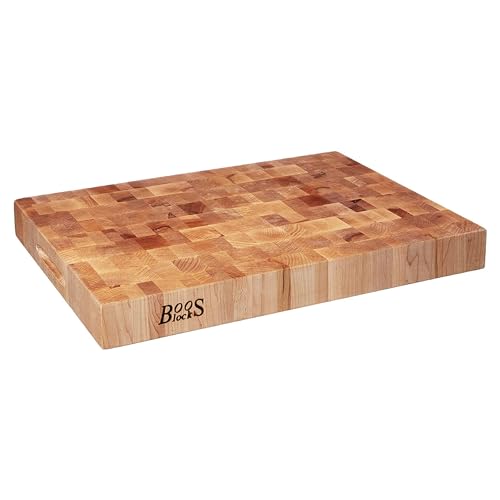 Boos Block Billot De Boucher Professionnel - Planche Bois De Bout – Billot De Cuisine – Planche Erable d'Amérique du Nord – 51 x 38 x 6 cm, 20