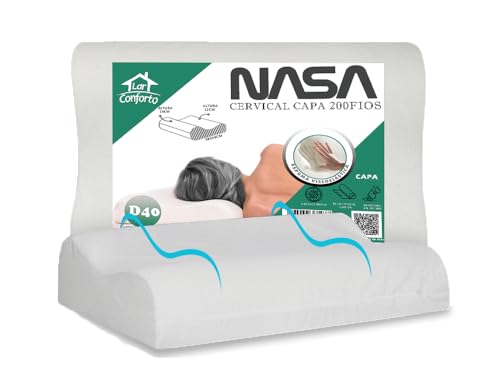 Travesseiro Nasa Cervical Ortopédico 14/12cm Altura Espuma Toque ...
