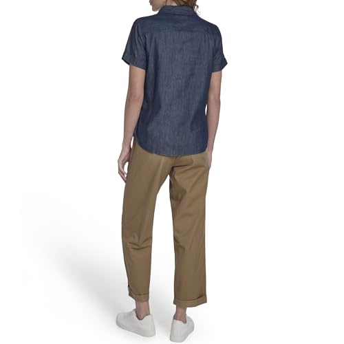 Image of Nautica Women's Button Front Short Sleeve Camp Shirt