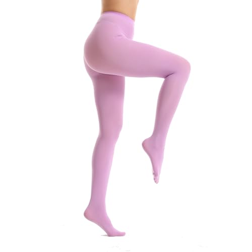 Image of Women's 80 Denier Opaque Tights, Microfiber Run-Resistant, Ultra Soft & Stretchy