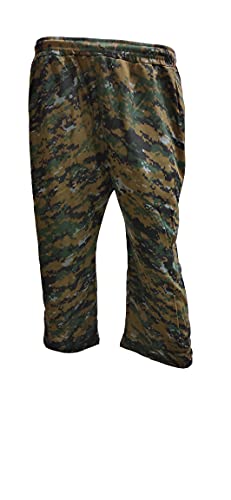 Image of Women's Cotton Camouflage(Military) Printed Lower 3 /4Th Capri Pant with Both Side Pockets Free Size (to Fit Waist Size 26 inch Inches to Expandable to 34 inch Inches) Green2