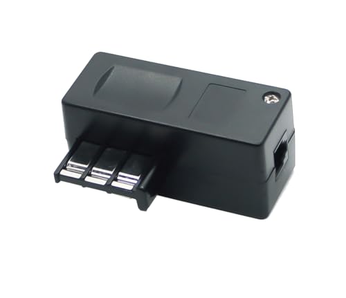 Prise Téléphonique vers RJ11 - Adaptateur Téléphonique Gigogne avec Connecteur RJ11 - Convient pour la France - Prise T Noire