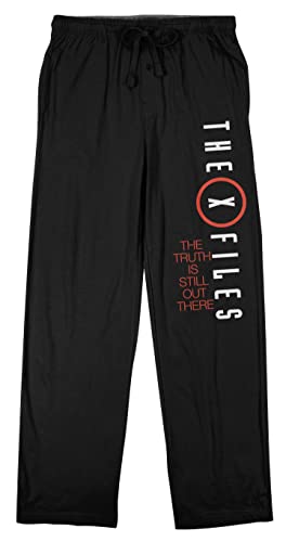 The X-Files Series Logo Men's Black Graphic Sleep Pants