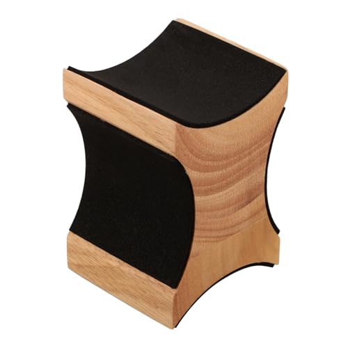 ULDIGI 弦 ギタースタンド シンプルなギターネックレスト 小さなギターのネックレスト ベースリペアネックサポートレスト エレキギターディスプレイネックスタンド 木 Khaki