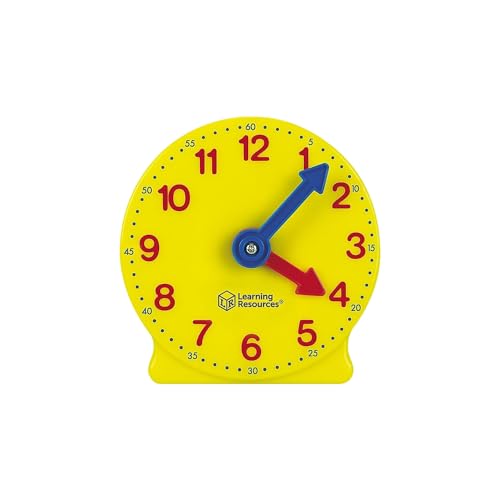 Learning Resources Paquete de minirelojes Big Time para el Aprendizaje Individual de Las matemáticas en el Aula, niños de 5+ añ