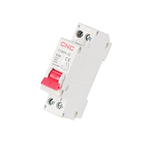 Disjoncteur miniature MCB contre les courts-circuits et surcharges électriques de 6A à 32A