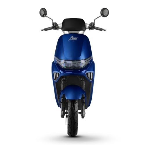 Image of AMO Brisk 60V Lithium Ion Battery Low Speed Electric Scooter | 25 km /h | 60-70 km Range | Non-RTO | Portable Charger | Blue