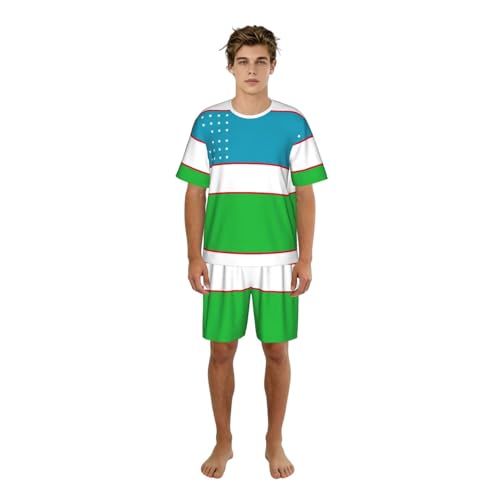 Pyjama Ouzbékistan homme idéal pour week-end paresseux au salon