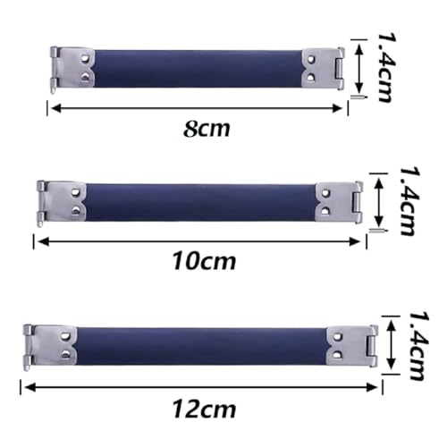 Handtaschenscharniere, Kussverschluss Federclip Flex Taschenverschlüsse,Metall Interner Flex Rahmen, 30PCS Kuss Verschluss Rahmen Taschen Kussverschluss Rahmen DIY Handwerk Münzbörse 8cm 10cm 12cm