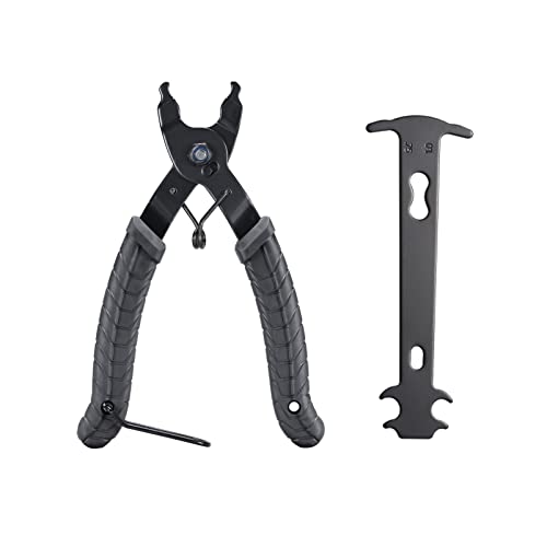 Boenoea Fahrrad-Gliederzange + Kettenprüfer, Fahrrad-Master-Gliederzange, Kettenverschleißmesser, Fahrradverbindungsöffner, Verschleißanzeige, Werkzeugset Cover