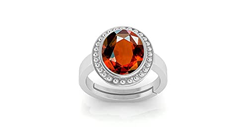 Grenat hessonite bague Gomed 6.47 carat de qualité supérieure pour un style intemporel