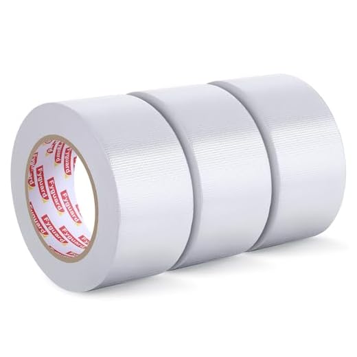 Fyguard 3 Rolle Panzertape Weiß, 48mm x 18m Panzerband 210μ Wasserdichtes Gewebeband Weißes Klebeband Universell für Reparaturen Befestigung Bündelung, Innen- und Außenbereich (54m insgesamt)