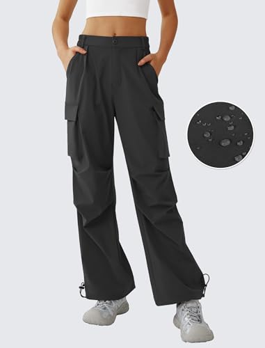 Women’s Hiking Pants Wide Leg Cargo Pants Quick Dry Lightweight Water-Resistant Travel Casual Trousers with 4 Pockets2