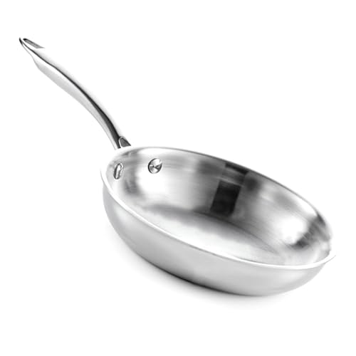 Sartén Wok de acero inoxidable 28 cm apto horno y lavavajillas
