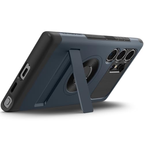 Spigen Slim Armor MagFit Back Cover Case Compatible with Galaxy S24 Ultra (TPU + Poly Carbonate | Metal Slate) 8 312JevyV IL