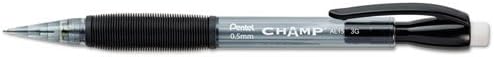 Wholesale CASE of 20 - Pentel Champ Mechanical Pencil-Mechanical Pencil, Refillable, .5mm, Black Barrel