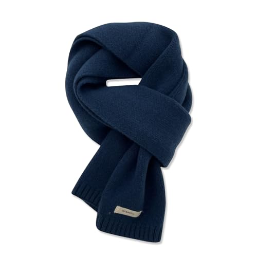 LumiSyne Invierno Bufandas De Lana De Punto Para Mujer Hombre Color Sólido Clásico Punto De Canalé Larga Bufanda De Cuello Pashmina Suave Cálida Bufanda De Collar 150×20cm