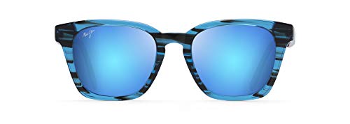 Maui Jim Shave Ice w/ Patented PolarizedPlus2 Lenses Polarized Classic Sunglasses, Electric Blue/Blue Hawaii Polarized, Medium