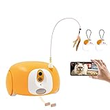 Pet Camera Treat Dispenser, Automatic Cat Feeders with Camera, Automatic Pet Feeder for Cats and Small Dogs with Night Vision Two Way Audio and Video (Support 2.4GHz Wi-Fi only, No Suscription Fee)