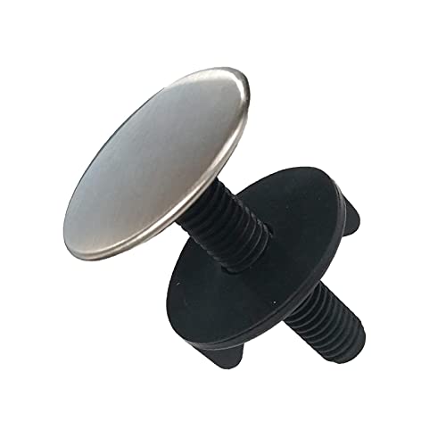 2 Pieces Kitchen Faucet Hole Cover Sink Tap Hole Plate Stopper Cover Brushed Metal Stainless Steel Plug Kitchen Sink Hole Cover #TOP3