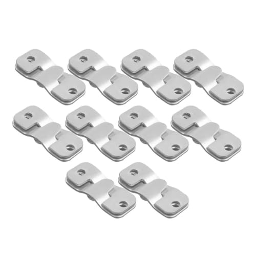 Image of 10Pcs Furniture Flush Mount Bracket Z Clip Steel Wall Buckle Bracket Wall Hanger Photo Picture Hanger Hook for Hardware Wedding, Small