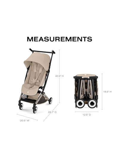 Image of LIBELLE Ultra Lightweight Travel Stroller - Almond Beige