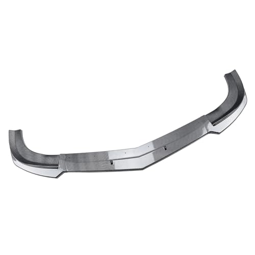 Cnthan7 3Pcs Spoiler Lip Front Bumper Bumper Guard Strip Carbon Fiber Black ABS For Mercedes Benz C Class W204 C63 Sedan 2011-2014