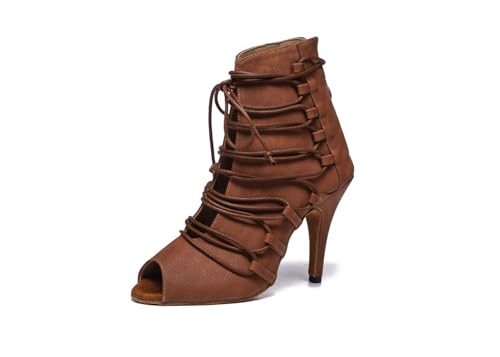 Bottines de danse latine à lacets pour vos soirées salsa et bachata