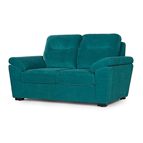Image of Wakefit Sofa Set | 3 Year Warranty | Sofa 2 Seater, 2 Seater Sofa for Living Room, Wooden Sofa Set, Couch Sofa for Living Room, Sofa for Living Room - Lounger(Malphino : Malibu Green)
