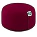 Present Mind Cojines Redondos de Yoga Extra Altos (20 cm) - Borgoña - Zafu de Yoga – Cojín de Suelo Alto para Yoga y Meditación – Yoga Accesorios Hechos en la UE – Funda Lavable - 100% Natural
