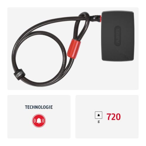 ABUS Alarmbox 2.0 - Mobile Alarmanlage mit Anschlussmöglichkeit für Ketten & Kabel - sichert...