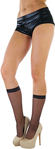 Image of ToBeInStyle Women's Pack Of 6 Pairs Sheer Knee-Hi Nylon Solid Socks