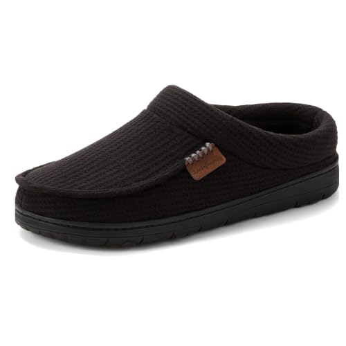 Image of Dearfoams Men's Brendan Indoor /Outdoor Breathable Memory Foam Clog House Shoe with Wide Widths Slipper
