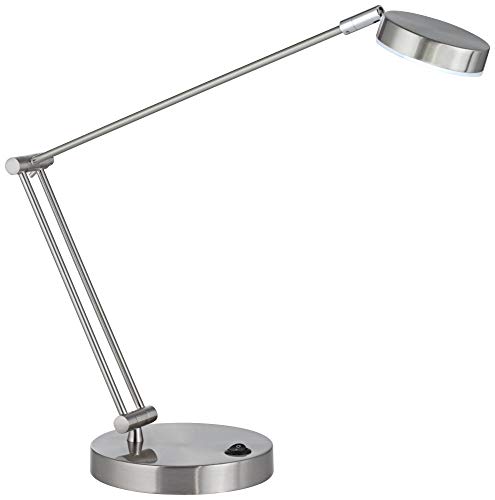 360 Lighting Jarrett Modern Desk Lamp 19" High Satin Nickel