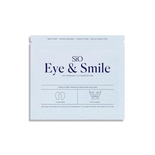 SiO Beauty Eye & Smile Lift - Eye & Smile Anti-Wrinkle Patches 2 Week Supply - Overnight Smoothing Silicone Patches for Wrinkles and Fine Lines
