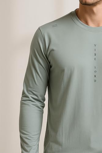 Image of Men's Crew Neck T-Shirt | Premium Polyester Fabric | Breathable, Lightweight, Stylish Activewear for Gym, Training & Casual Wear
