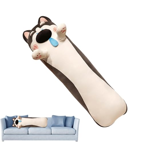 Almohada para el cuerpo para niños,Almohada para el cuerpo para niños | Almohada corporal rellena de dibujos animados de 33,46 pulgadas | Almohada de animales engrosada para niños con doble cremallera