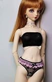 Studio one Beautiful Black Set Underwear Cloth for 1/3 BJD Doll 55-60 cm Doll