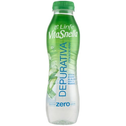 Vitasnella Le Linfe Bevanda Analcolica Depurativa con Succo di Aloe Vera, 0.5 L